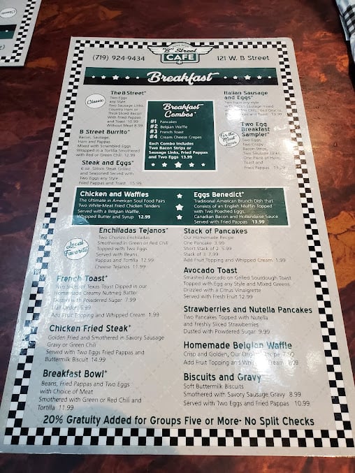 B Street Cafe menu 6