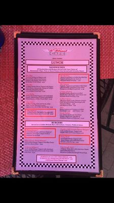 B Street Cafe menu 2